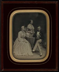 Porträt von Jean Gabriel und Anne-Charlotte-Adélaide Eynard mit Madame Charrière